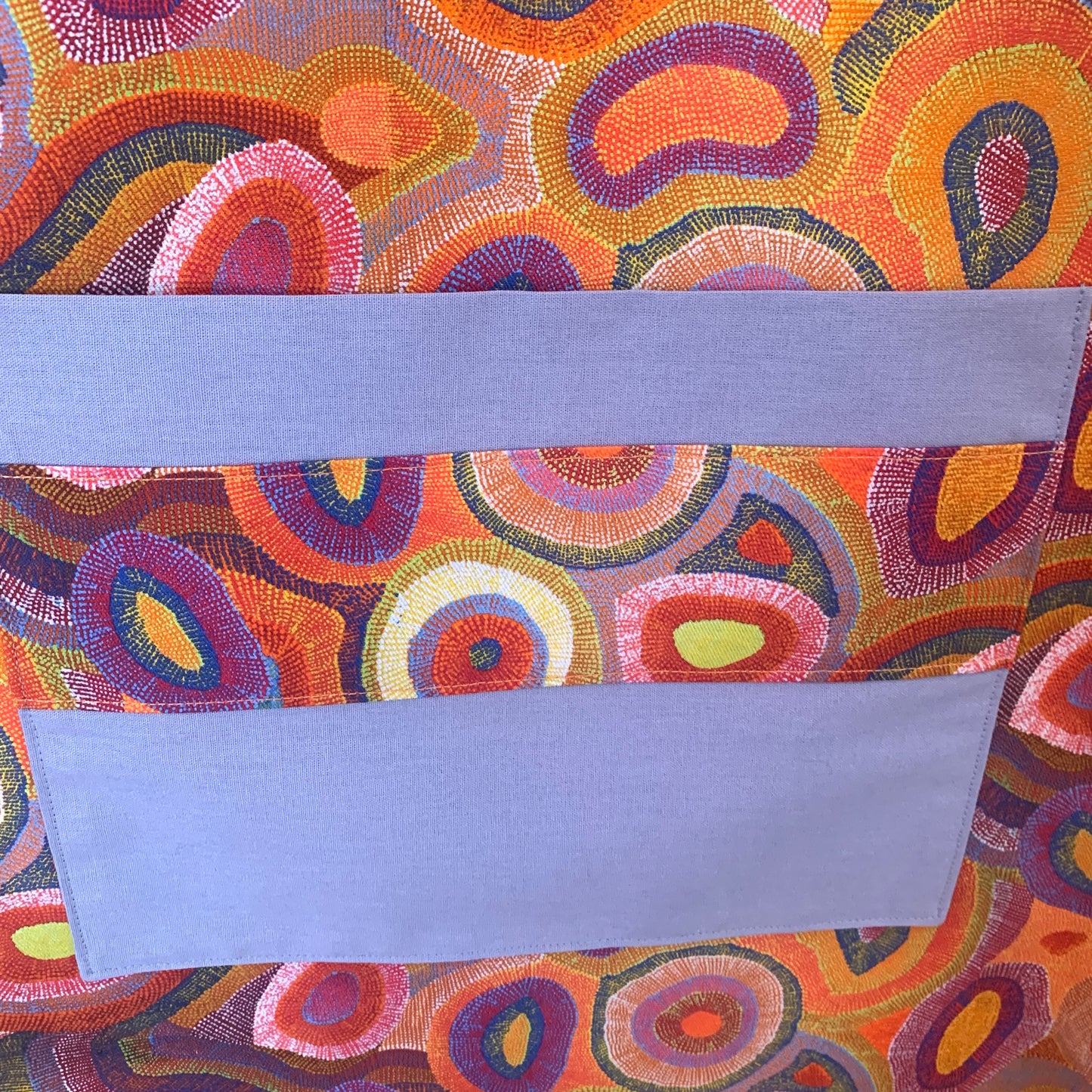 MUMMA WHOOPEE - "Jukurrpa- Water Dreaming" FABRIC APRON- Warlukurlangu Fabric