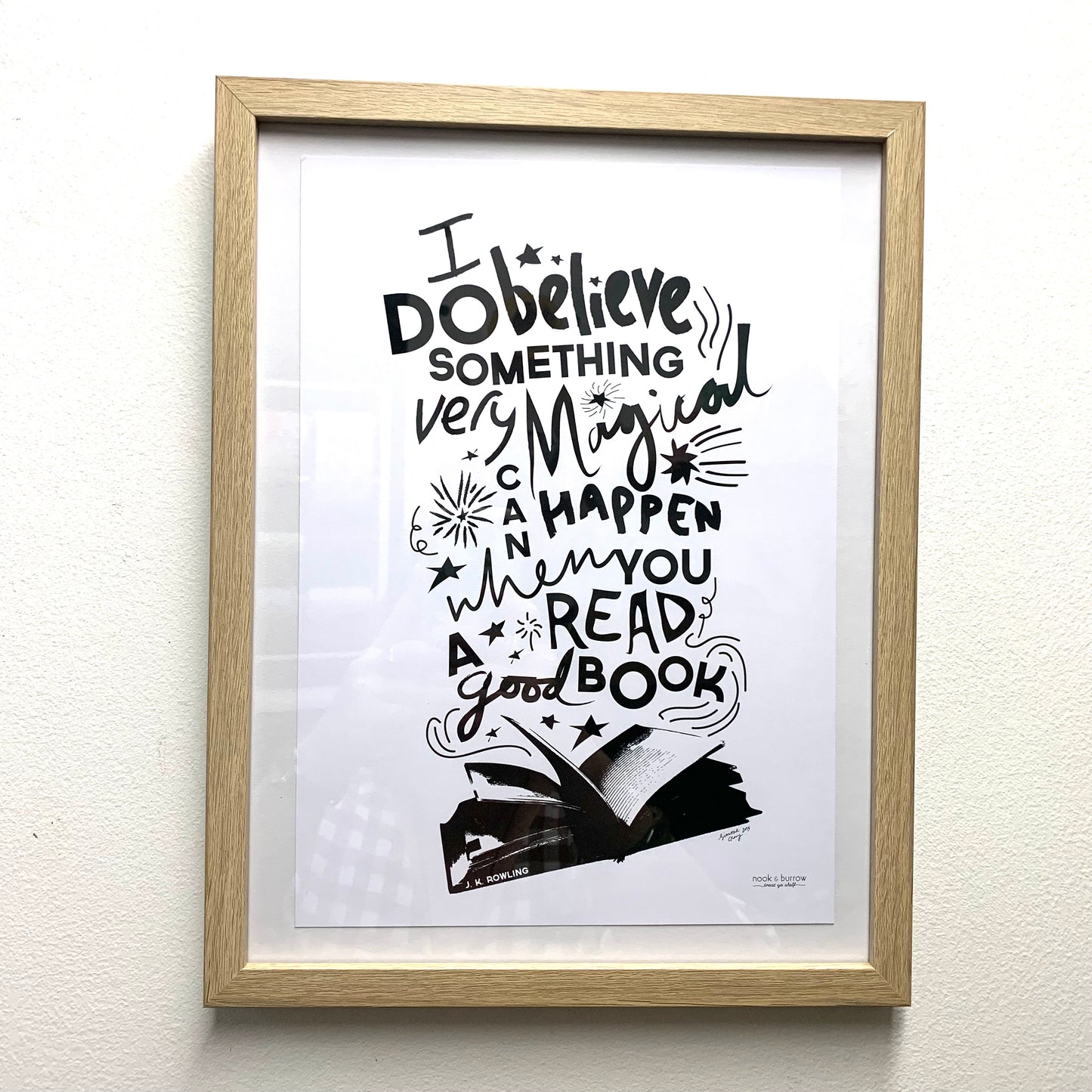 NOOK & BURROW- "I Do Believe" Framed Print