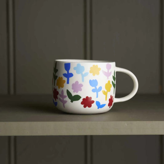 ROBERT GORDON POTTERY - "Flower Party" Mug - Claire Ritchie Collaboration