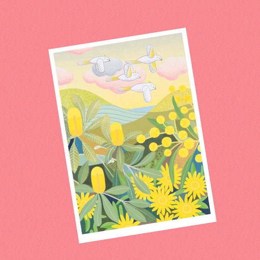 CLAIRE ISHINO- SMALL LIMITED EDITION A5 PRINTS- Sunrise