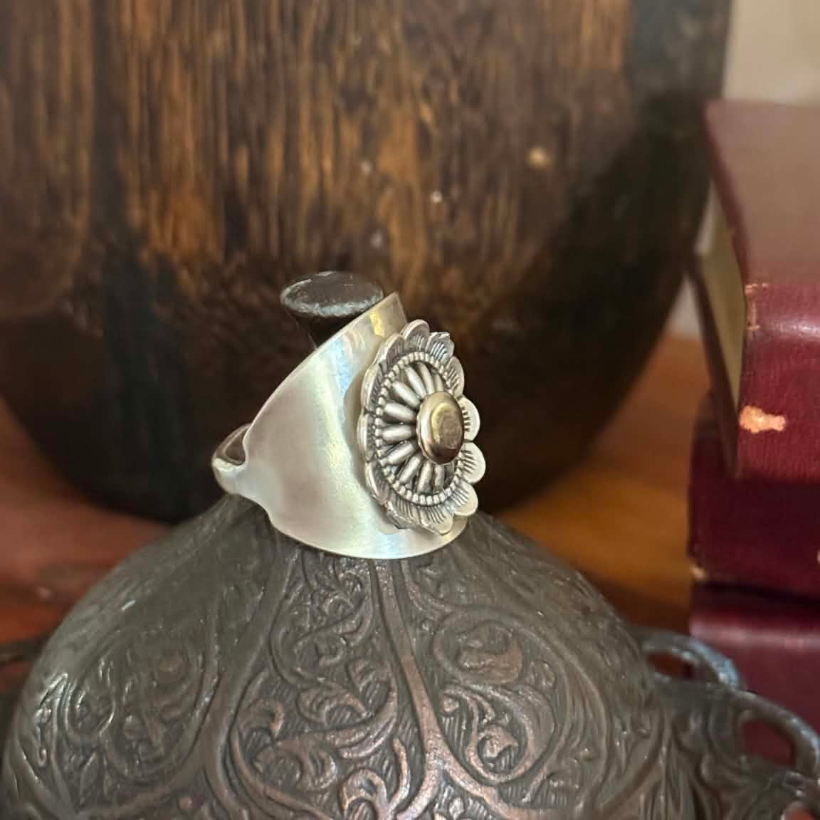 MOLLY MADE - 'Flower' Vintage Spoon Ring