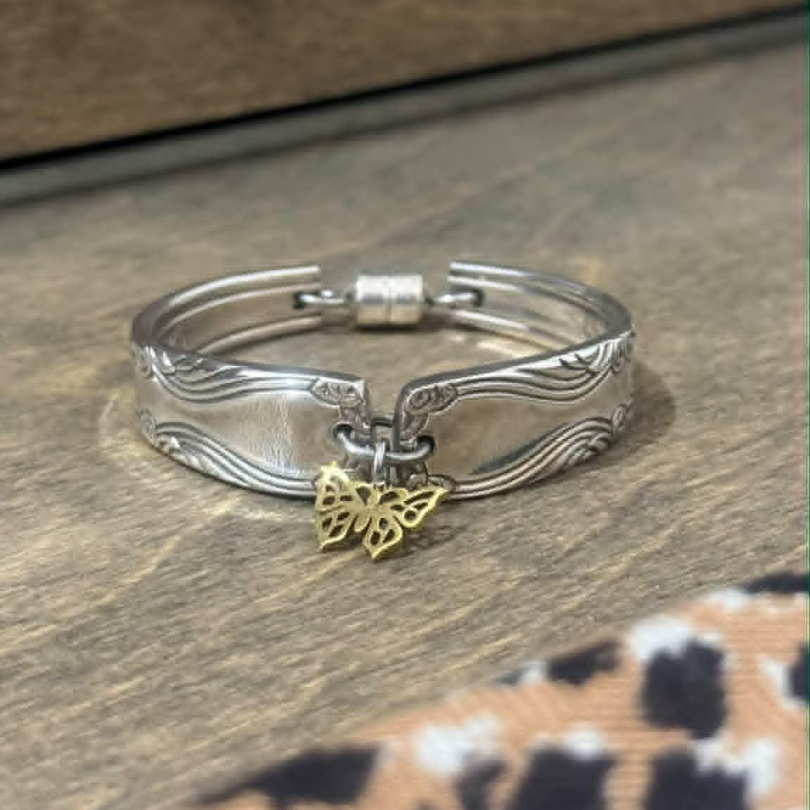 MOLLY MADE- Vintage 'Charm' Silverware Handle Bracelet