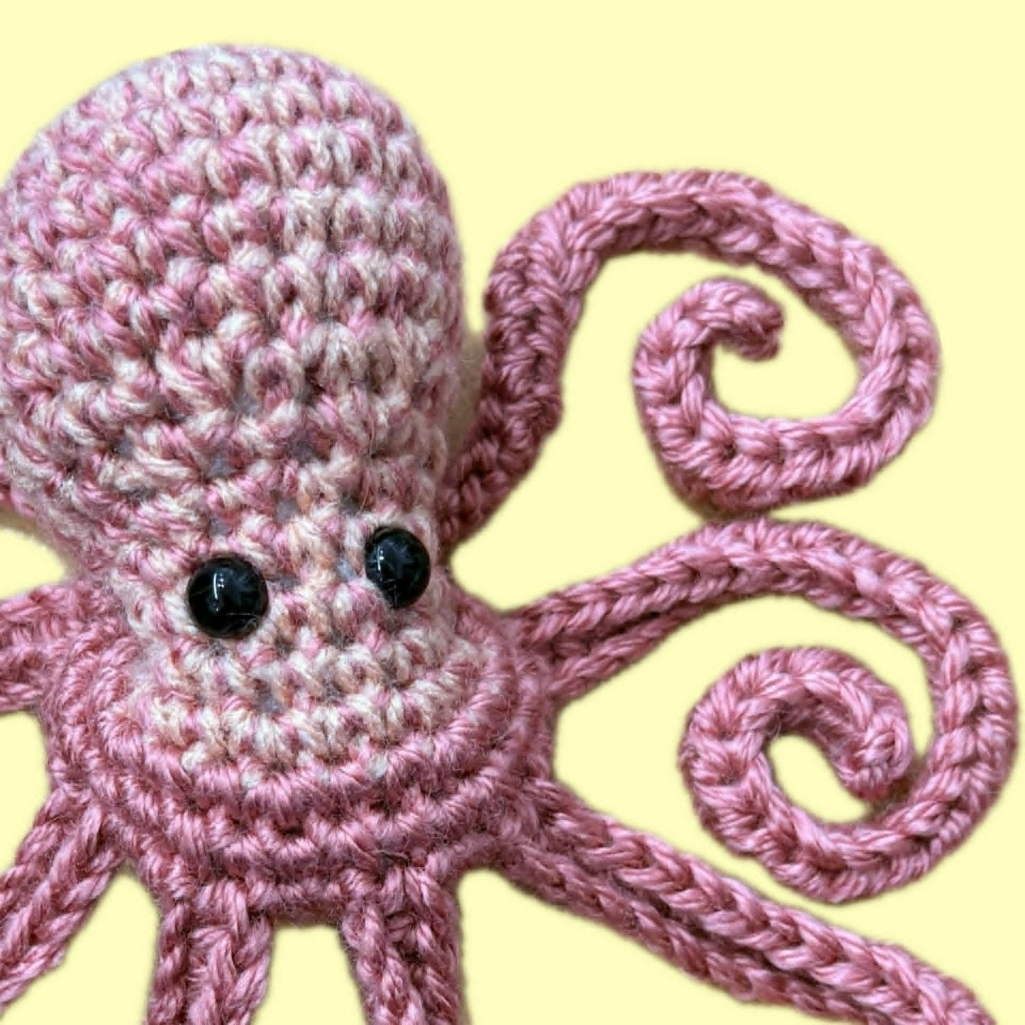 BEAKNITS- CROCHETED OCTOPUS - Dusty Pink