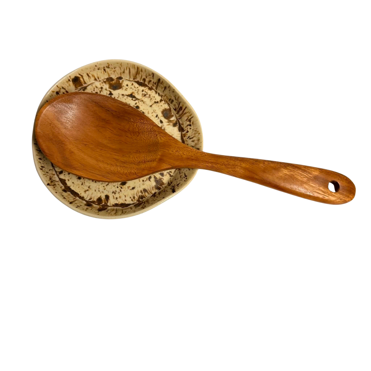 POTTERESS BY ALICIA - Spoon Rest - Brown Speckled
