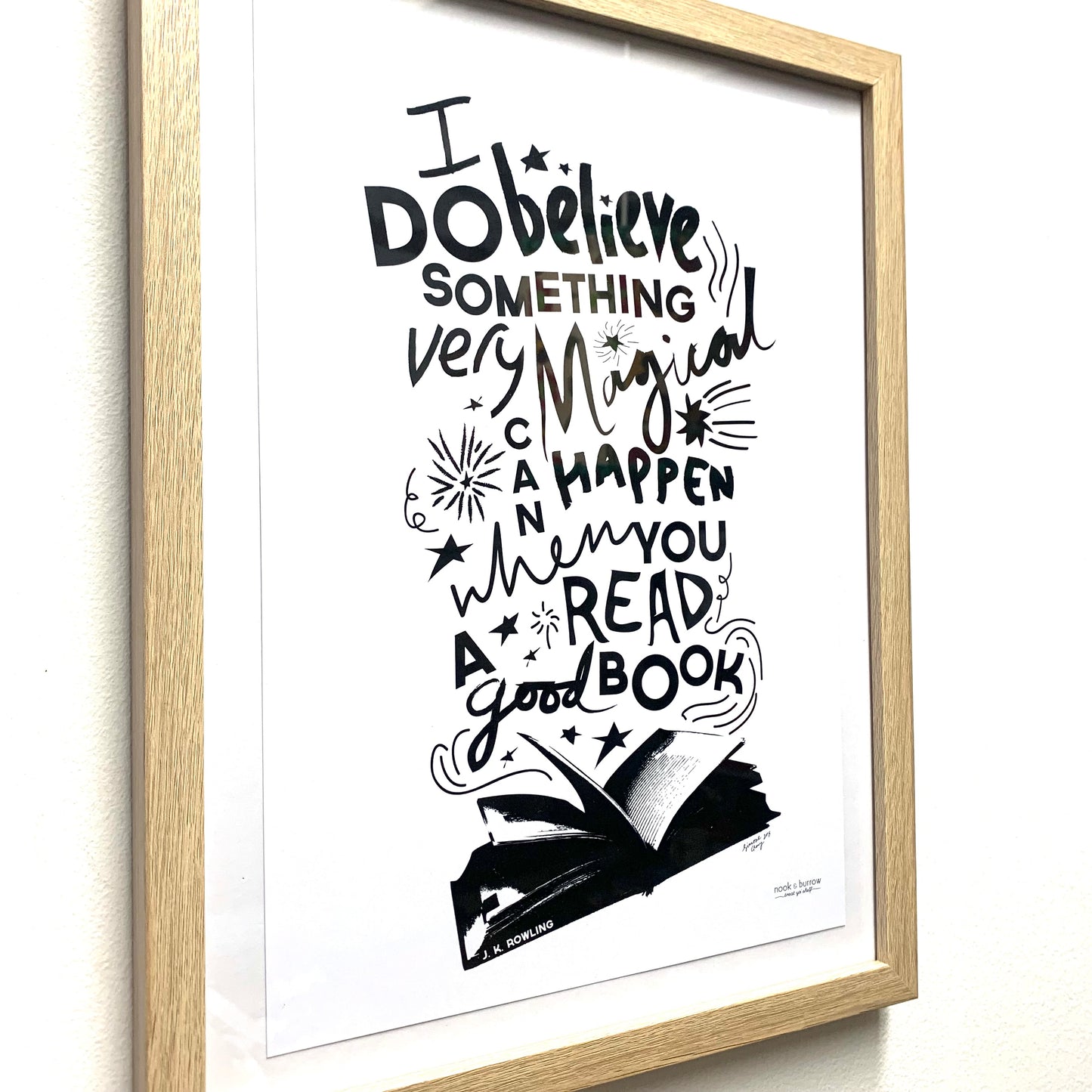 NOOK & BURROW- "I Do Believe" Framed Print