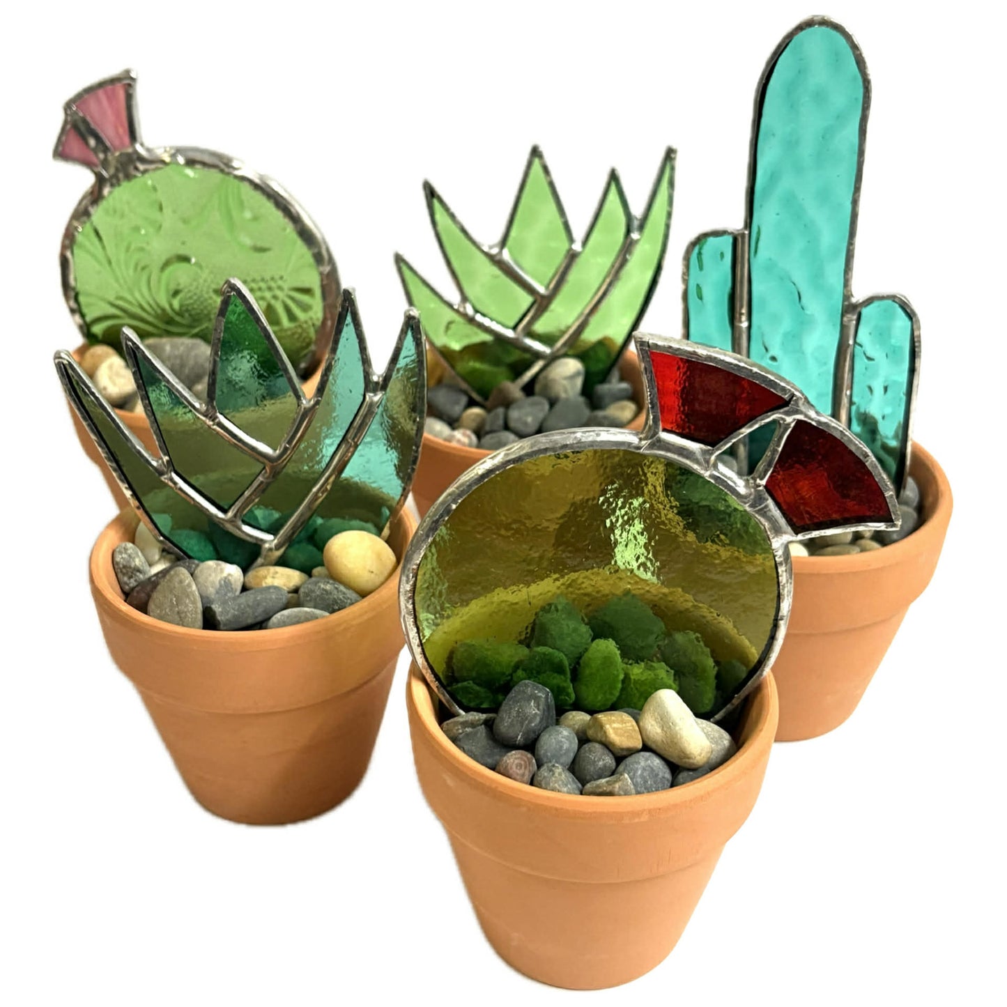 SWAN GLASS - SUCCULENT - STAINED GLASS ORNAMENT #5