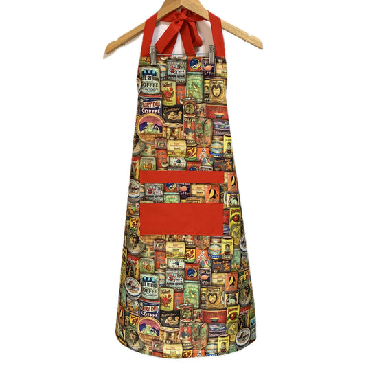 MUMMA WHOOPEE - "Vintage Tins" FABRIC APRON