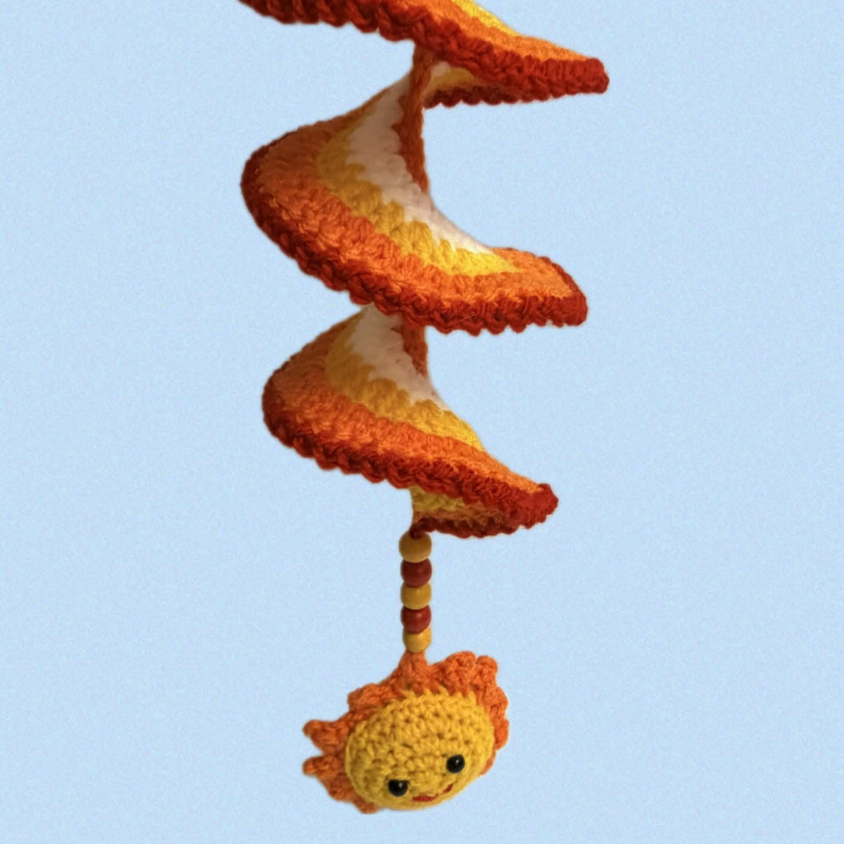BEAKNITS- CROCHETED WHIRLY TWIRLER - Sunshine