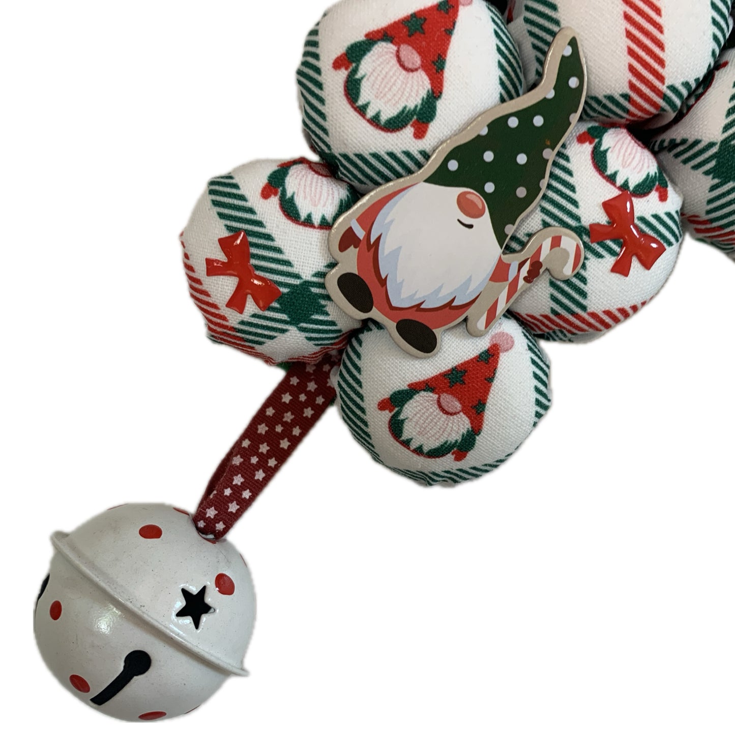 MUMMA WHOOPEE- "Gnomey Christmas"- SMALL BOTTLE TOP CHRISTMAS TREE WALL HANGING