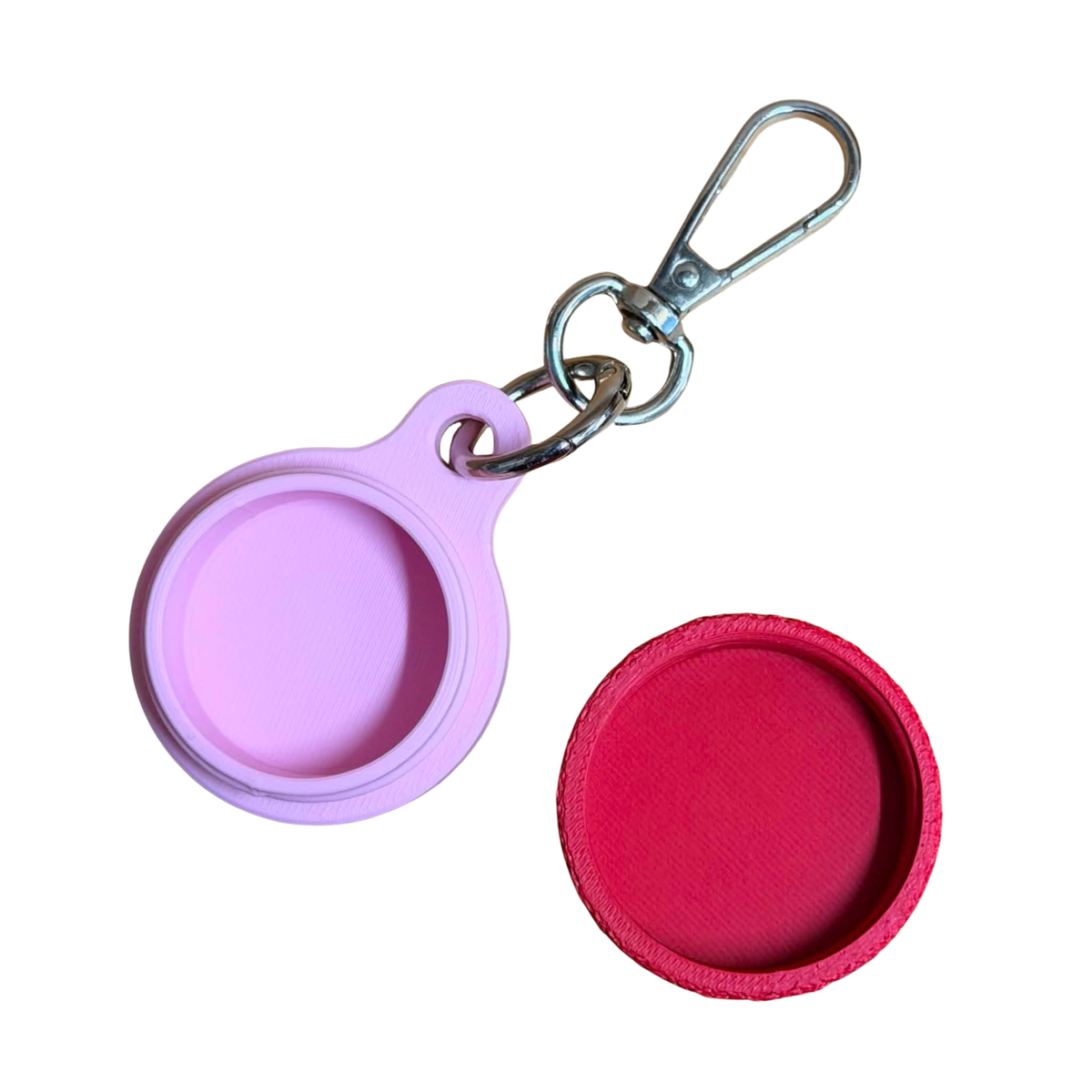 DWAYNSKI.3D - Pink/Red - Ring Holder Keychain