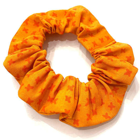 MAKIN' WHOOPEE - "Orange Cross" Regular Scrunchies