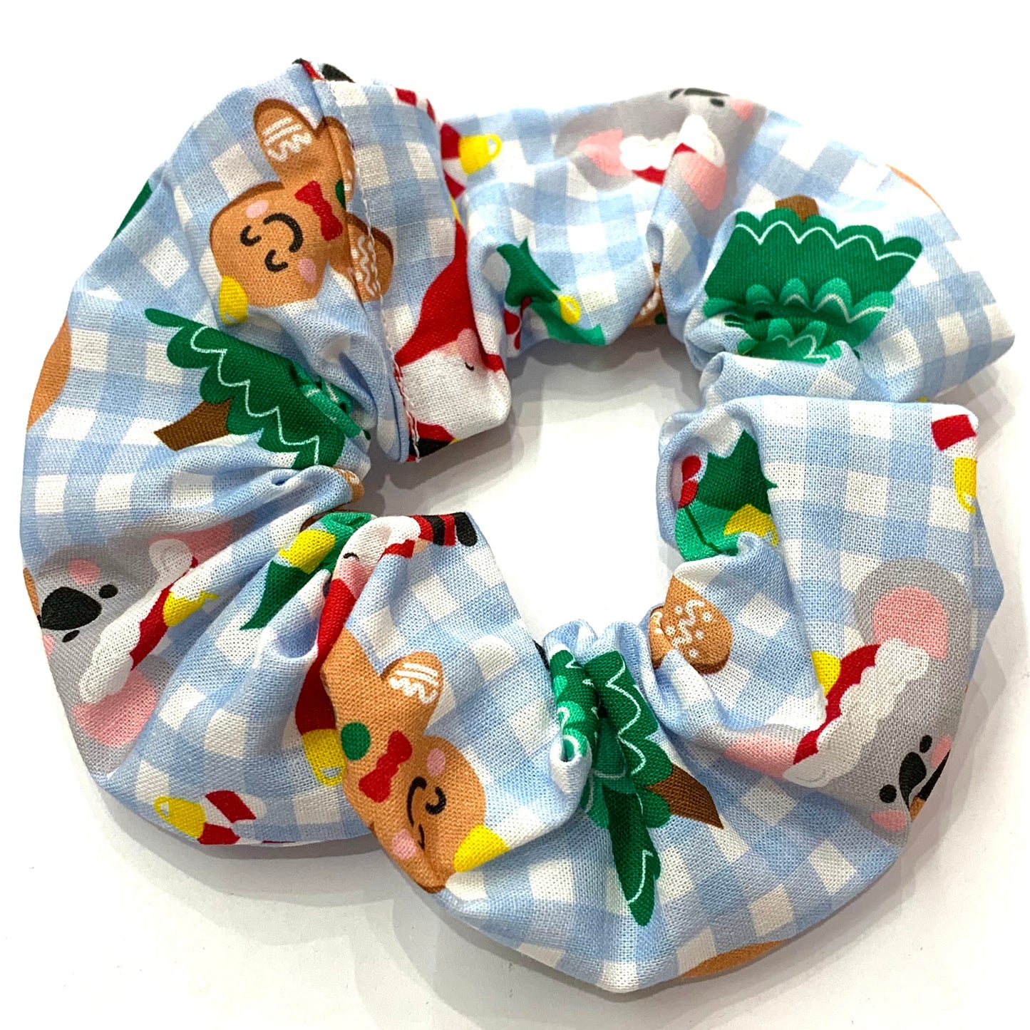 MAKIN' WHOOPEE - Jumbo "Checkered Cutemas" Christmas Scrunchies