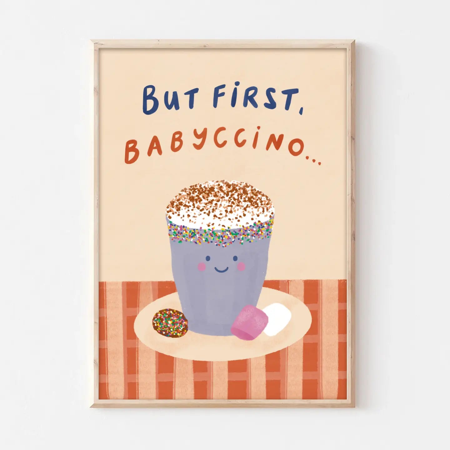 LAUREN SISSONS STUDIO- Babyccino - A3 Educational Kid's Wall Art