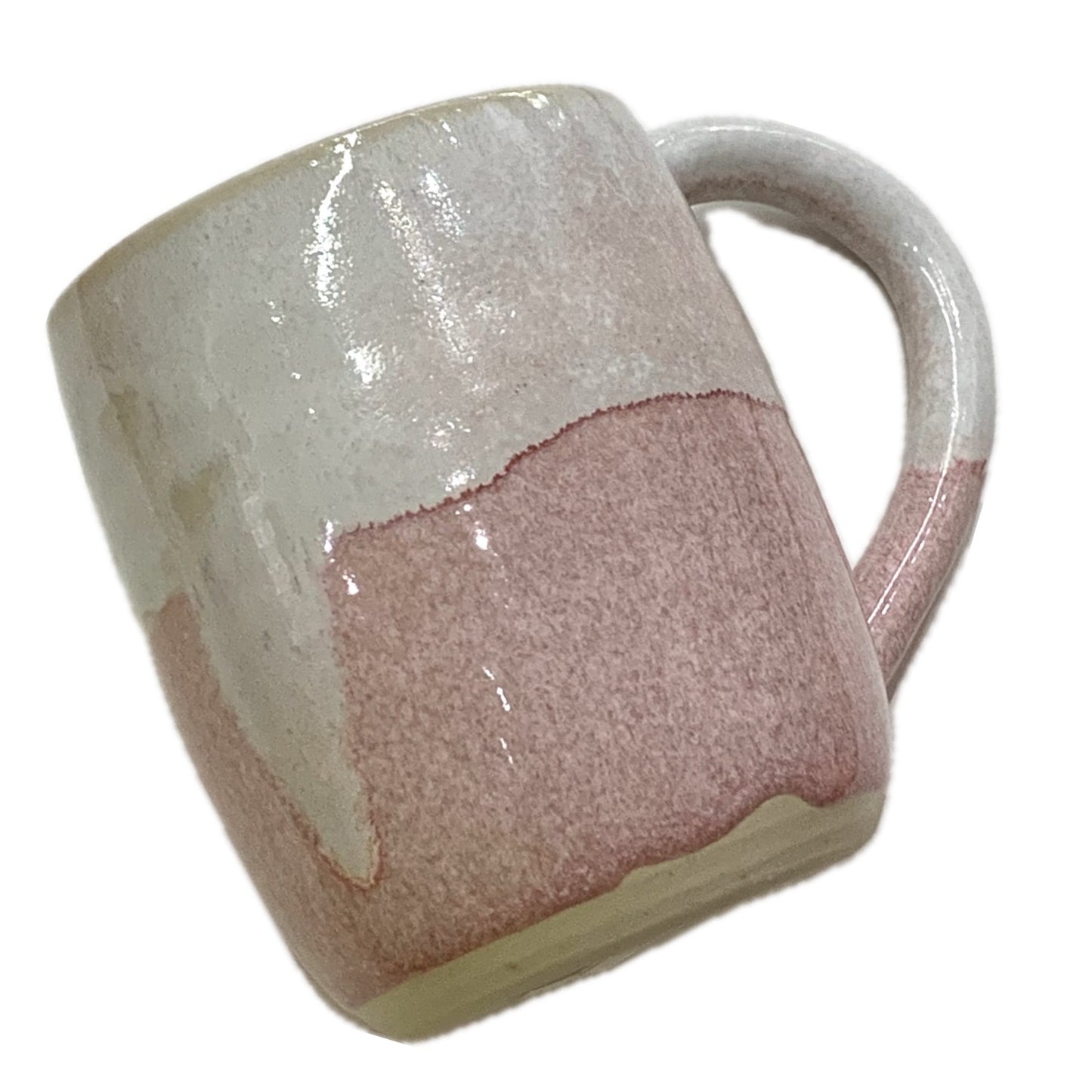 EARTH BY HAND- Pink & White Glazed Mugs