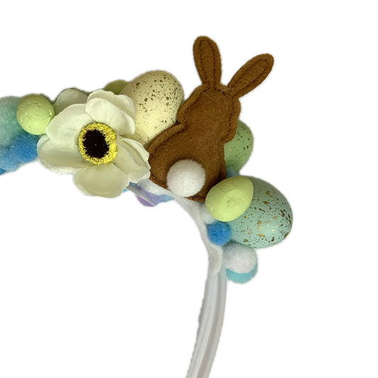 MAKIN' WHOOPEE- EASTER EGGS- Blues & Greens- MEDIUM HEADBAND