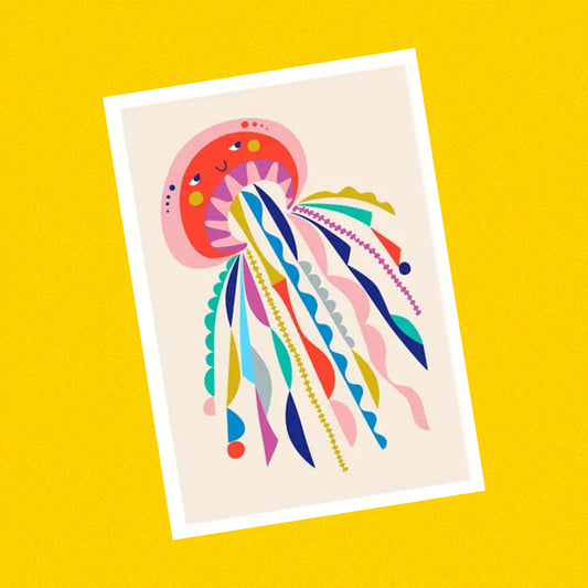 3 BIRDIES STUDIO- "Jellyfish" A5 Art Print