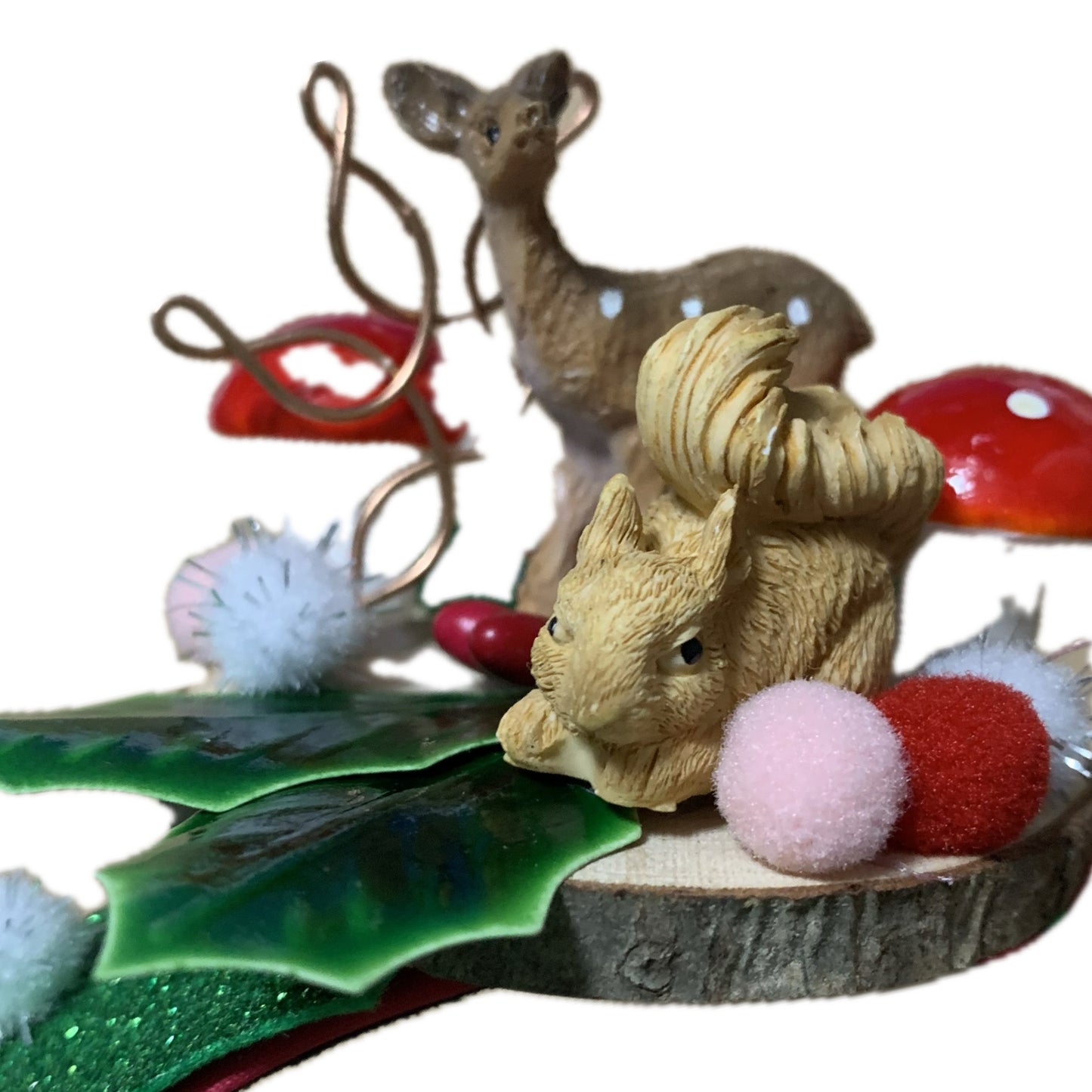 THIS BIRD HAS FLOWN- "SQUIRREL & DEER" MEDIUM CHRISTMAS HEADBAND