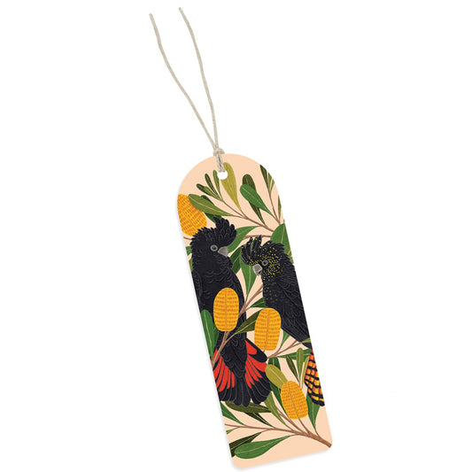 EARTH GREETINGS- Cockatoos & Banksia- Bookmark