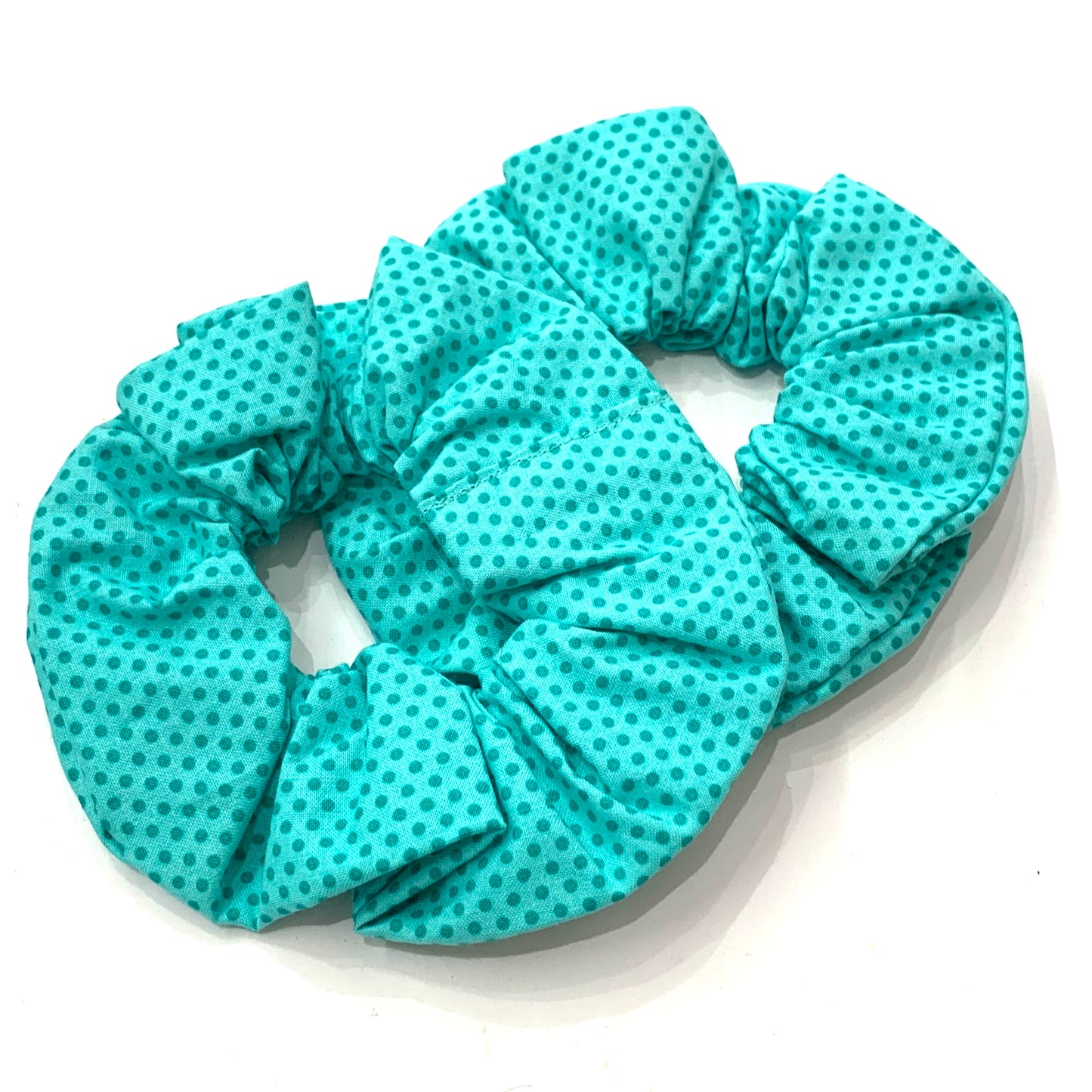 MAKIN' WHOOPEE - JUMBO "Aqua Spots" SCRUNCHIES