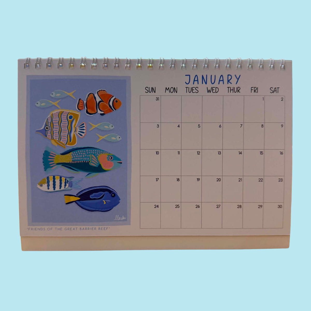 DESIGNS BY CLAUDIA - 2027 DESK CALENDAR A5