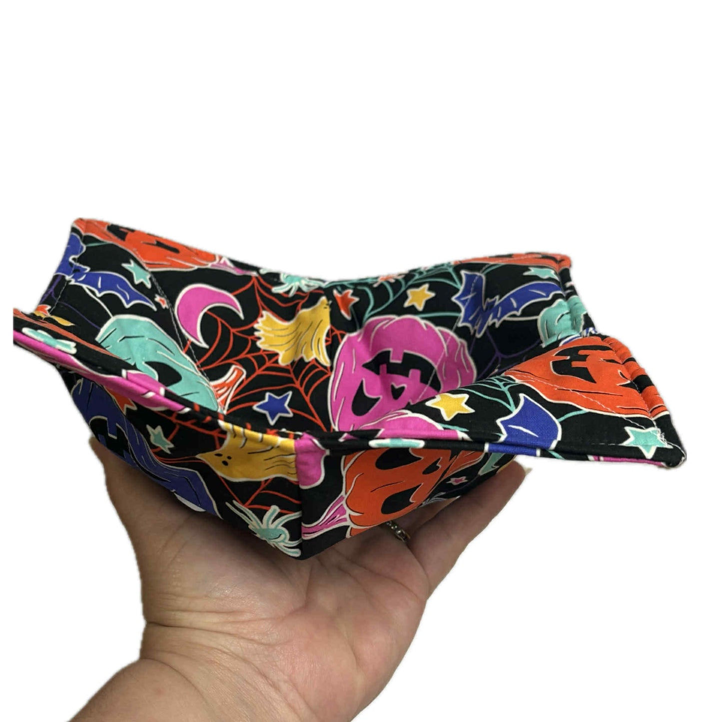 OH SEW ROSY: Bowl Cosies - Halloween Pumpkin Web