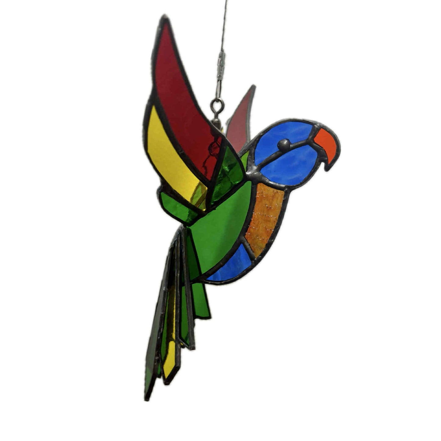 SWAN GLASS - 3D RAINBOW LORIKEET - Stained Glass Ornament