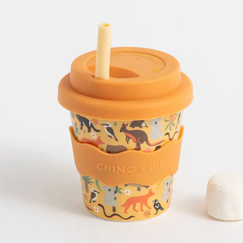 CHINO CLUB- Kids 4oz Reusable Keep Cup- Aussie Animals