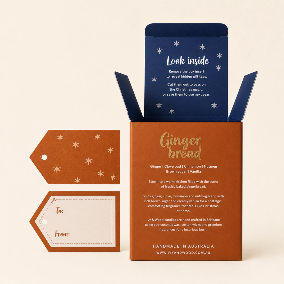 IVY & WOOD - "Gingerbread"-Limited Edition Christmas Candle