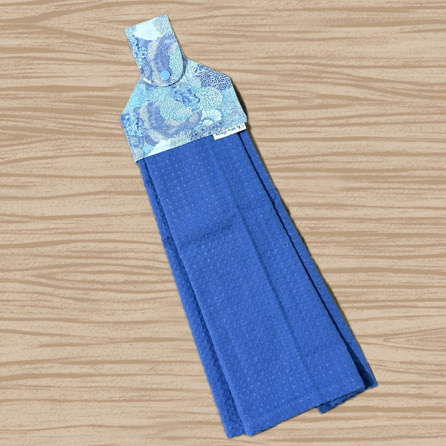 OH SEW ROSY: Hanging Towels-Blue Seas (Scenic Route Print)