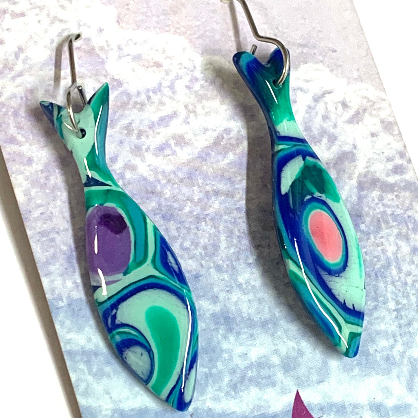 Sailvie Creations - Ocean Sardine Hook Dangle Earrings