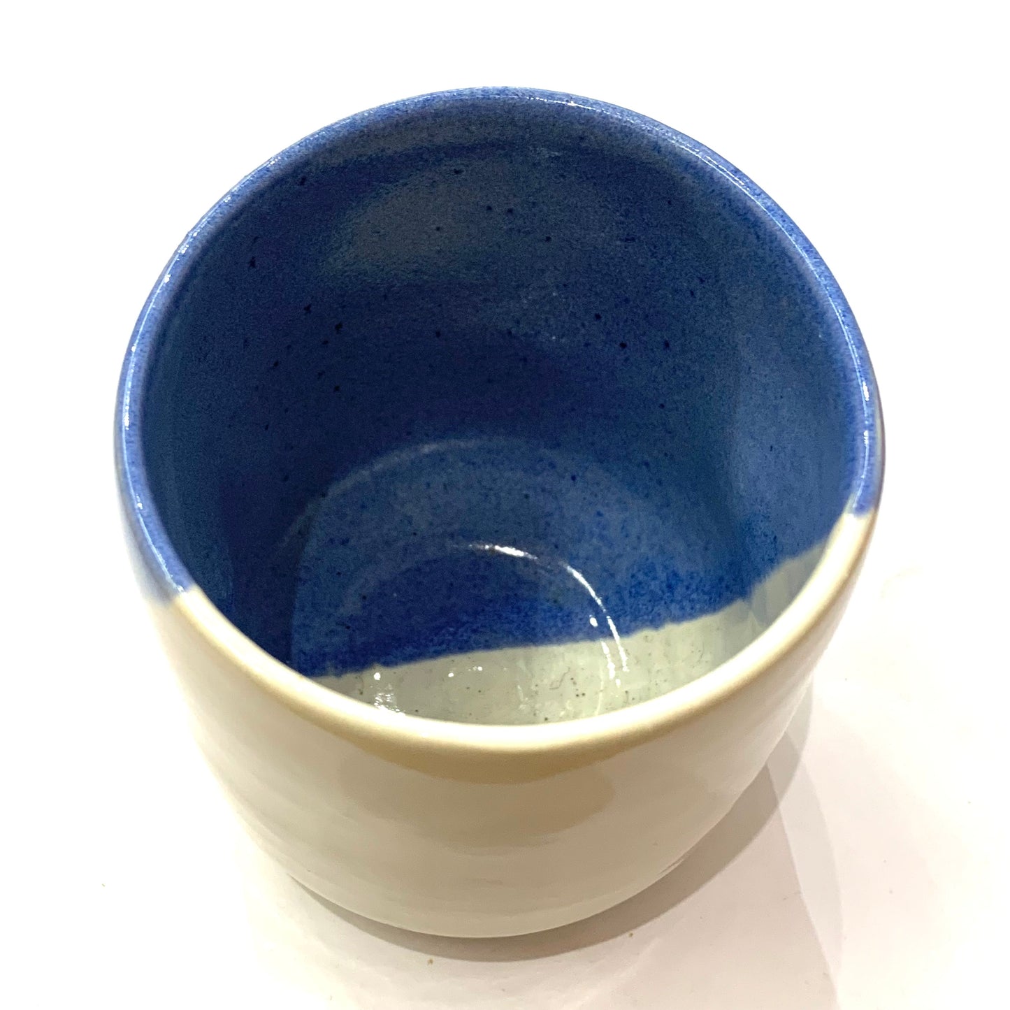 EARTH BY HAND- Hug Mugs- Blue & White Diagonal