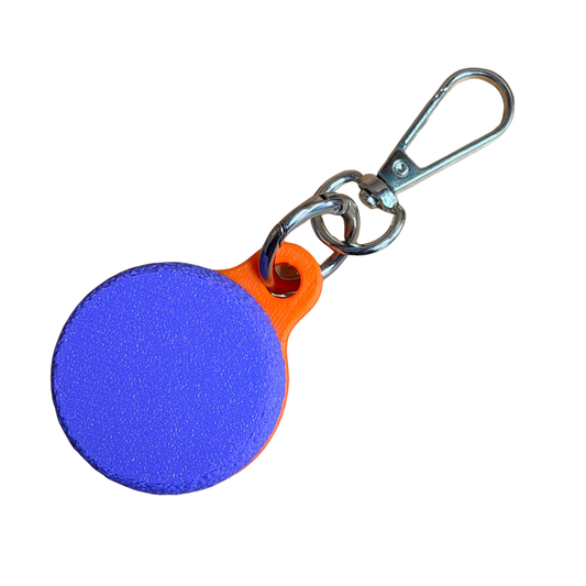 DWAYNSKI.3D - Purple/Orange - Ring Holder Keychain