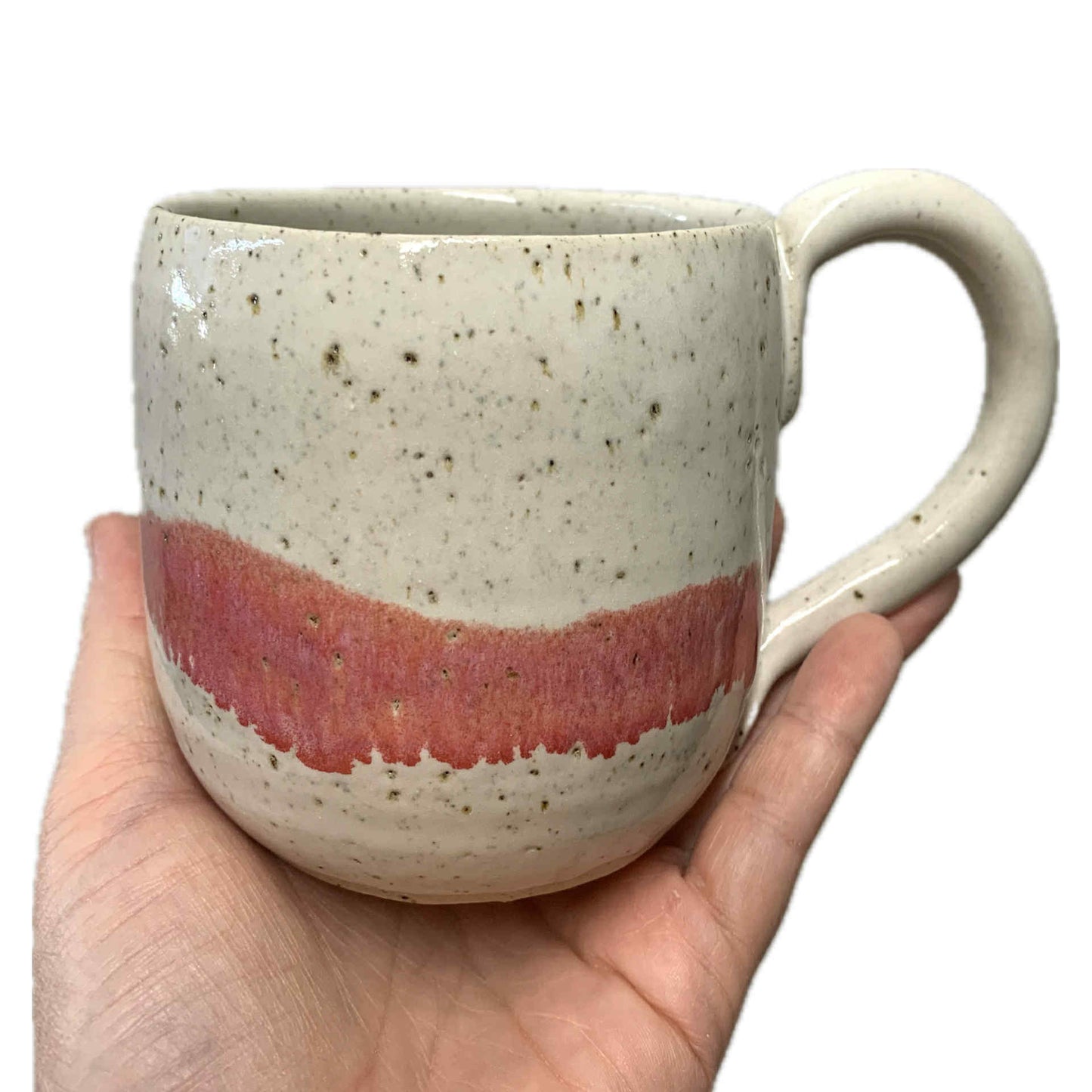 EARTH BY HAND- Hand Painted Pink Splash Mugs