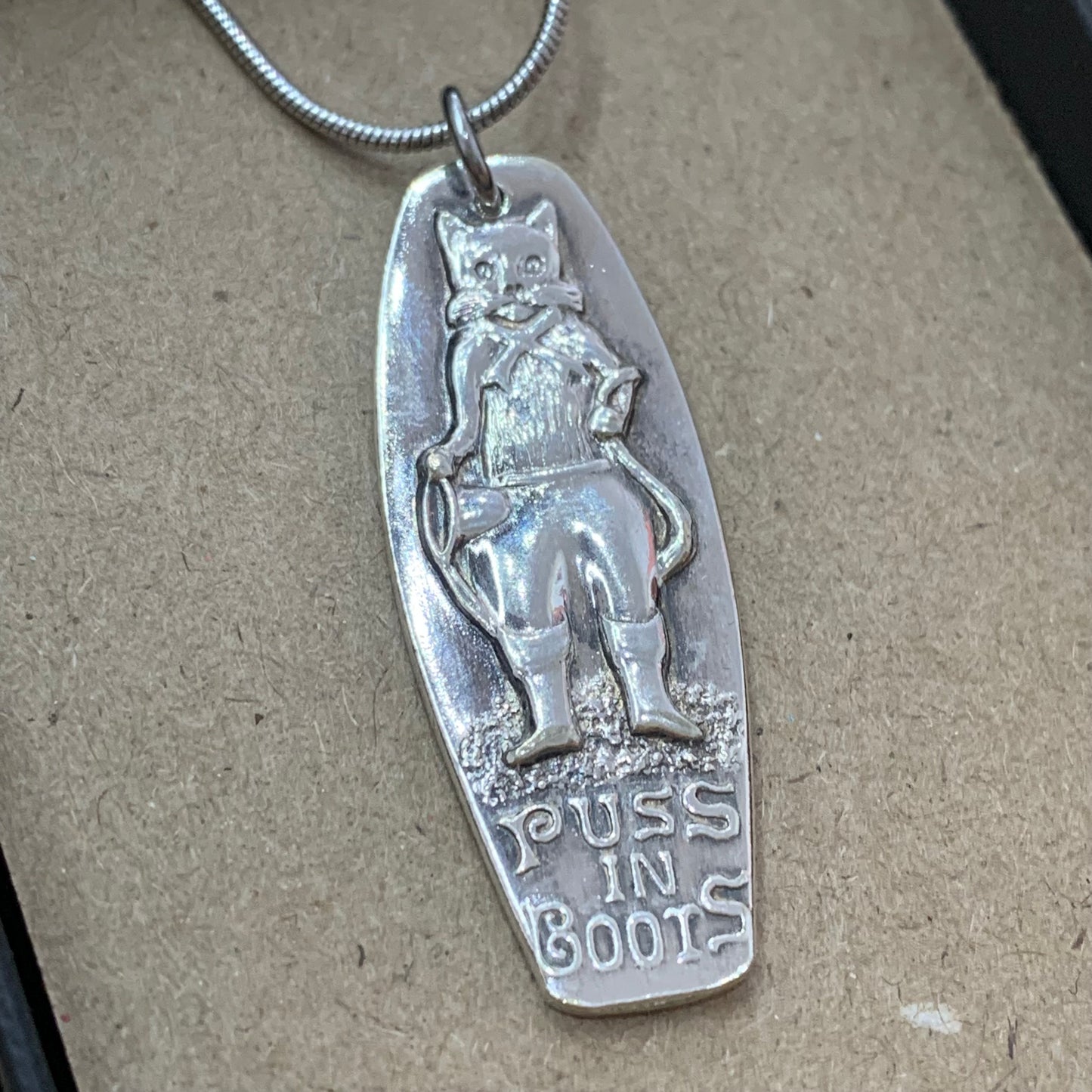 MOLLY MADE- "Puss in Boots" Cutlery Pendant Necklace