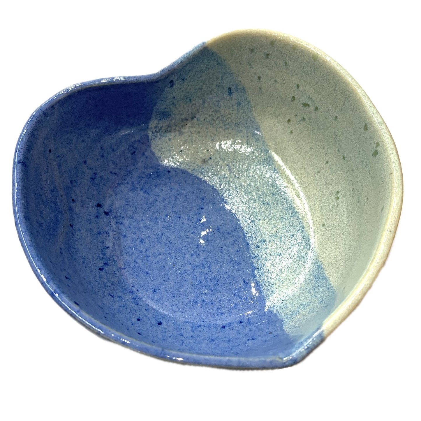 EARTH BY HAND- Heart Dishes- Blue