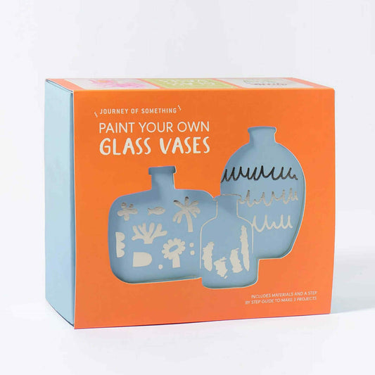 JOURNEY OF SOMETHING- PAINT YOUR OWN GLASS VASES KIT