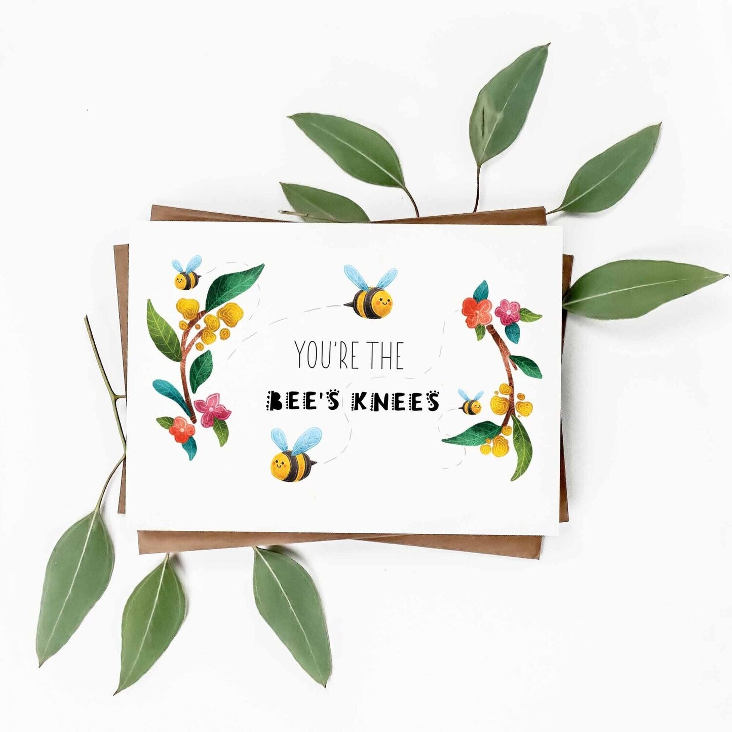 Stray Leaves- You're the Bees Knees greeting card