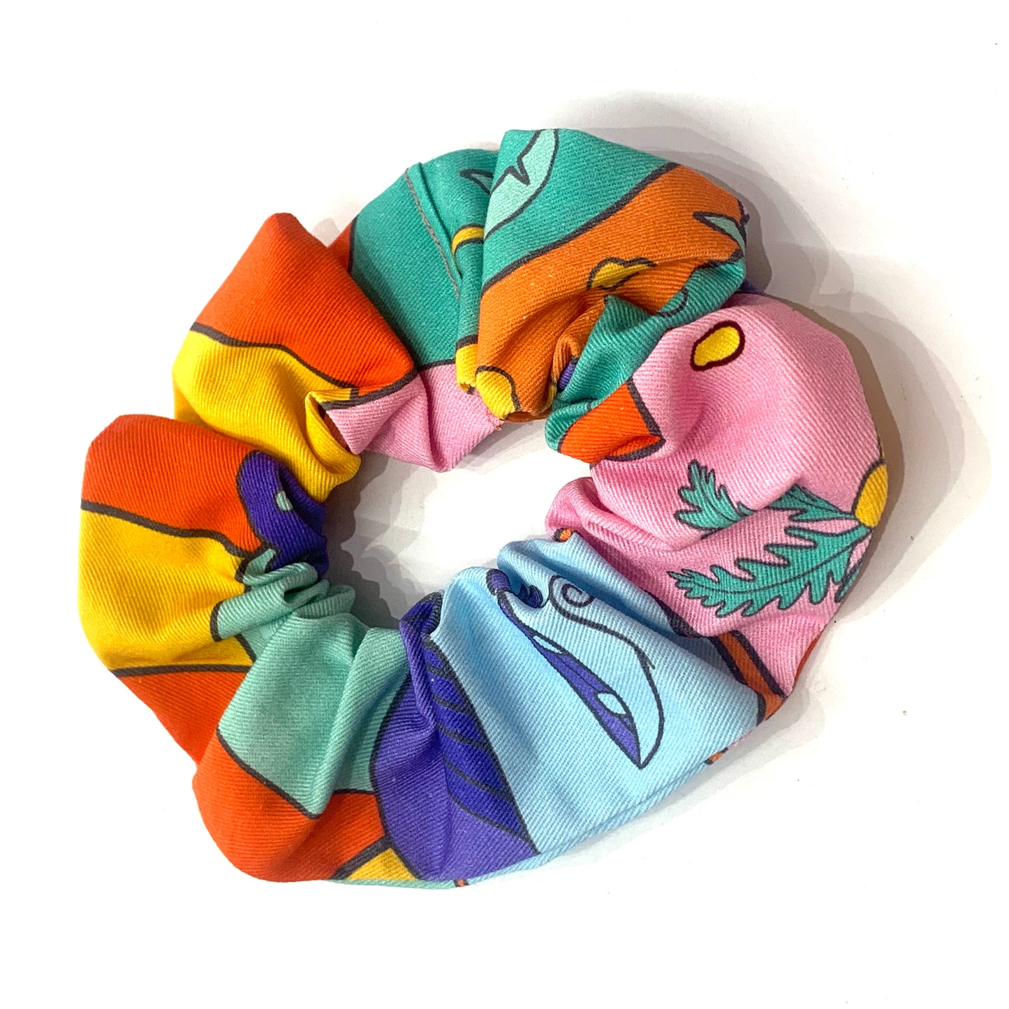 MAKIN' WHOOPEE - JUMBO "Ellie Tropics" SCRUNCHIES