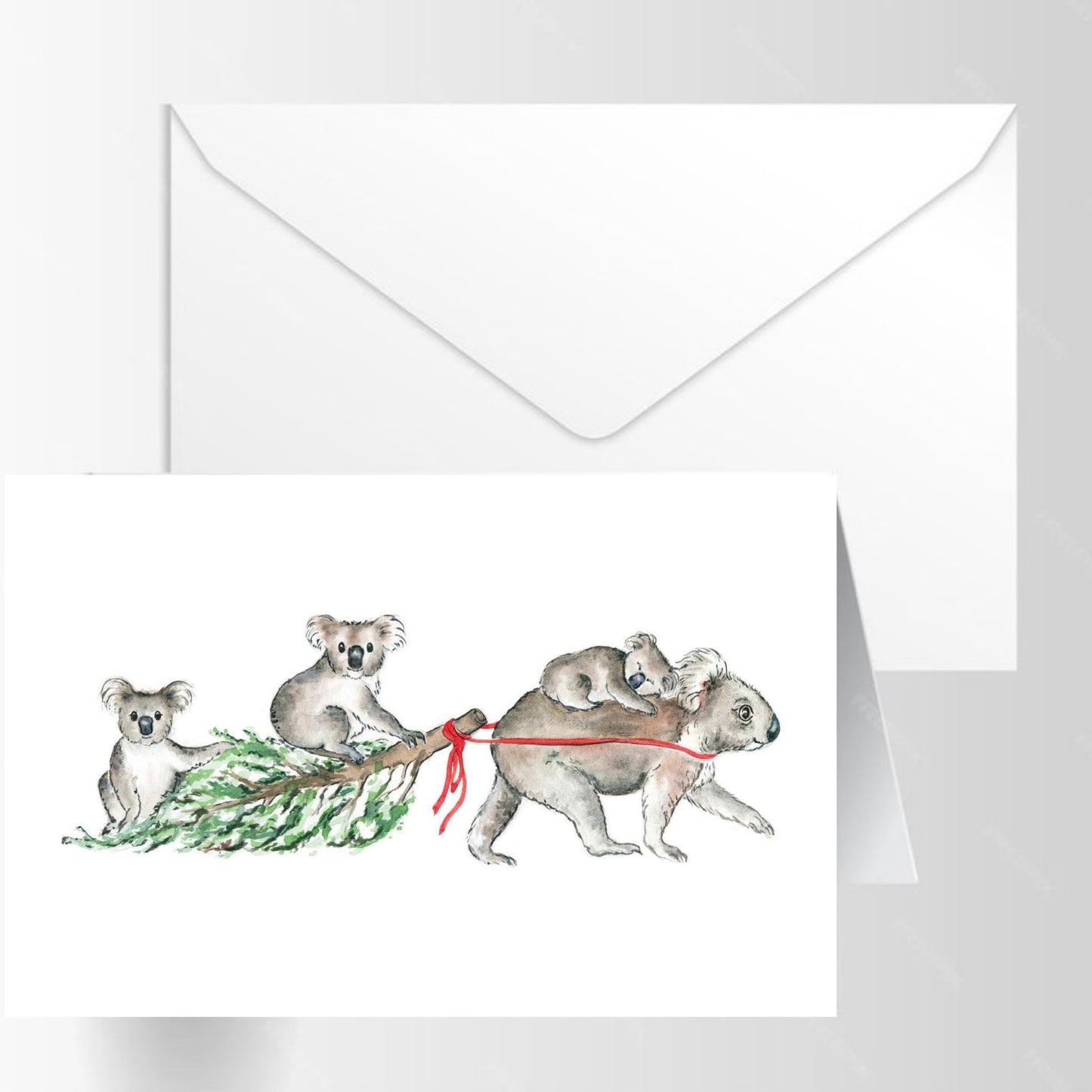 NUOVO - "CHRISTMAS KOALAS" GREETING CARD