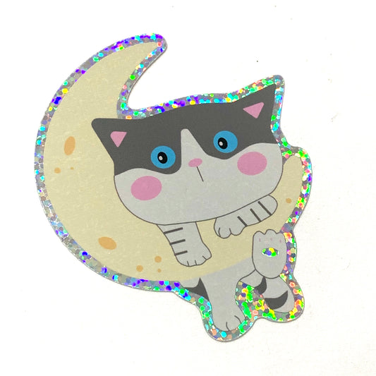 SHERBET CANDY- Far Far Away Collection - Hanging on the Moon Die Cut Sticker