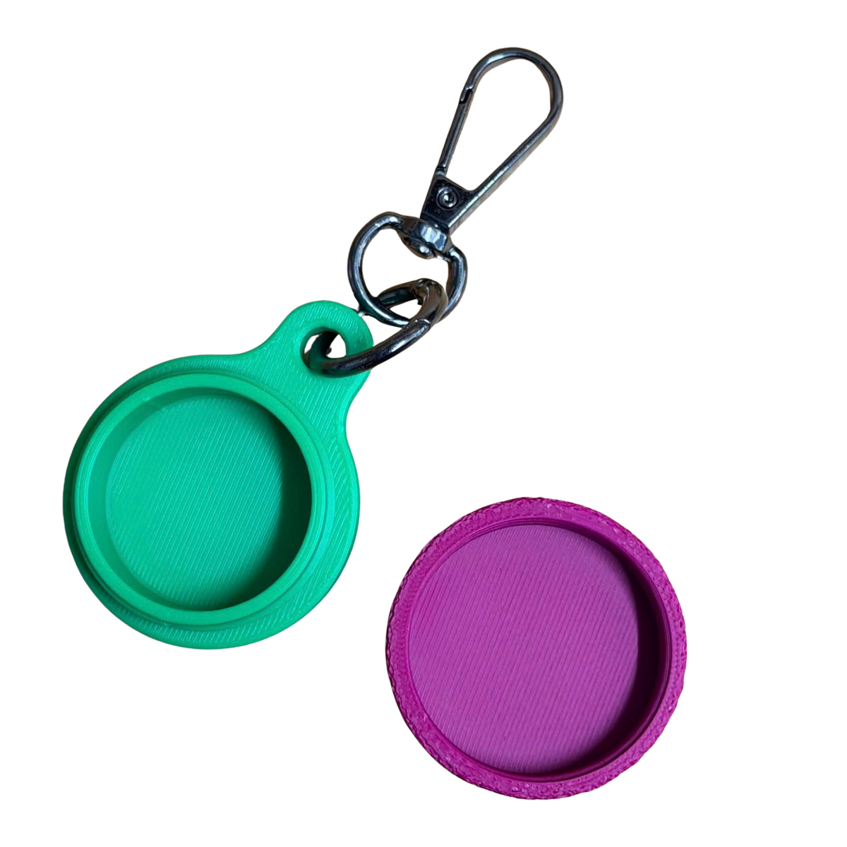 DWAYNSKI.3D - Wine/Green - Ring Holder Keychain
