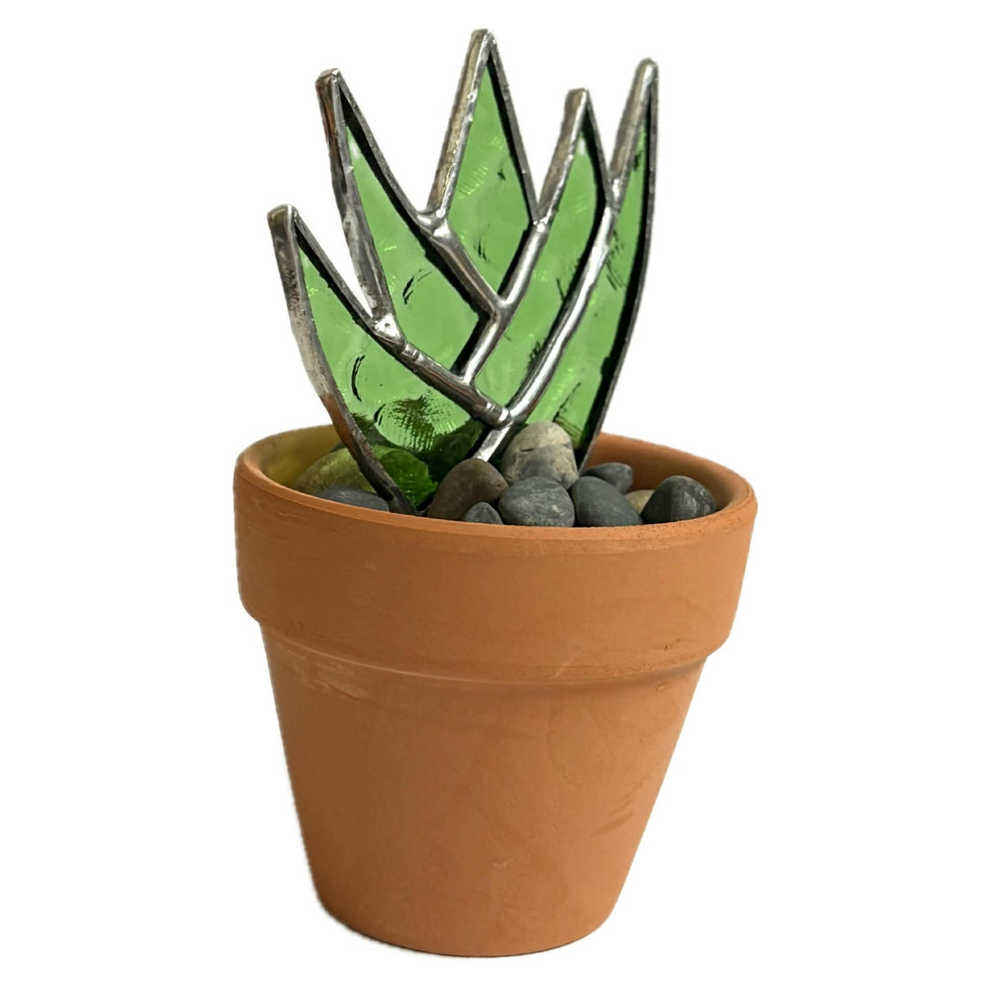 SWAN GLASS - SUCCULENT - STAINED GLASS ORNAMENT #3