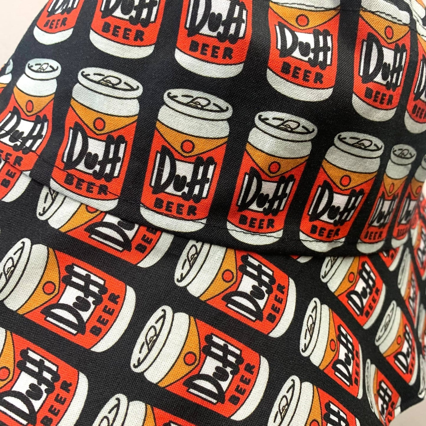 Teacups n Quilts- "Duff Beer" Fabric Hat- Adult Size