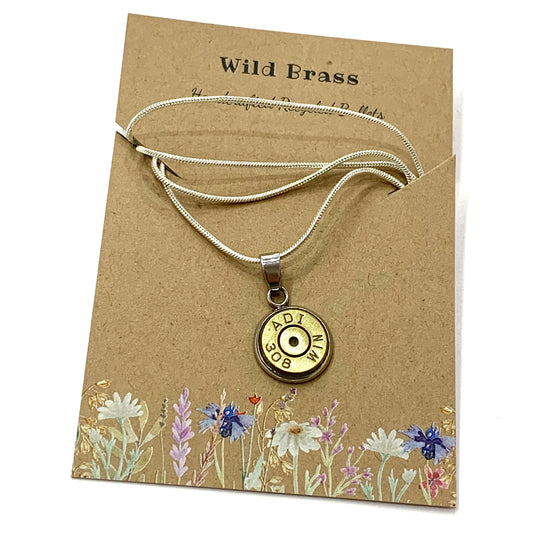 WILD BRASS- Pendant Necklace with Brass Primer