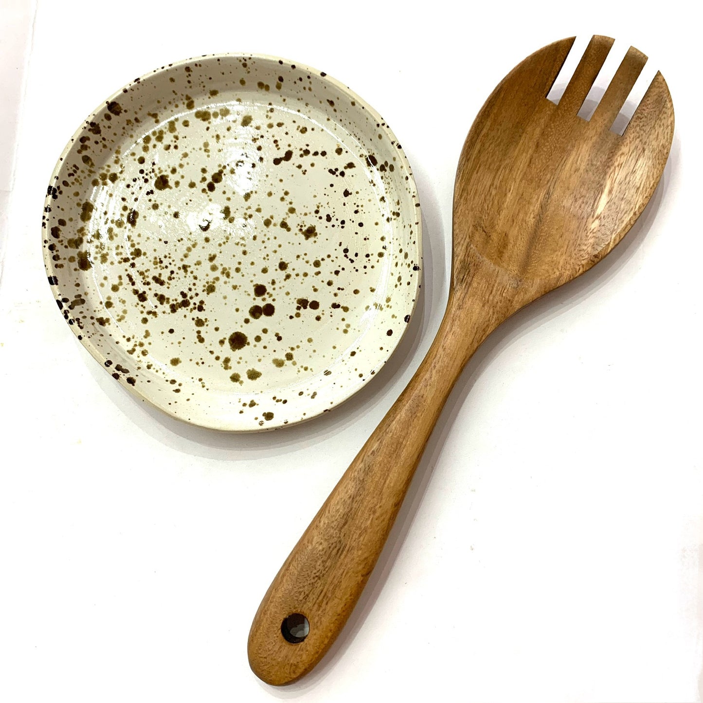 POTTERESS BY ALICIA - Spoon Rest - Brown Speckled