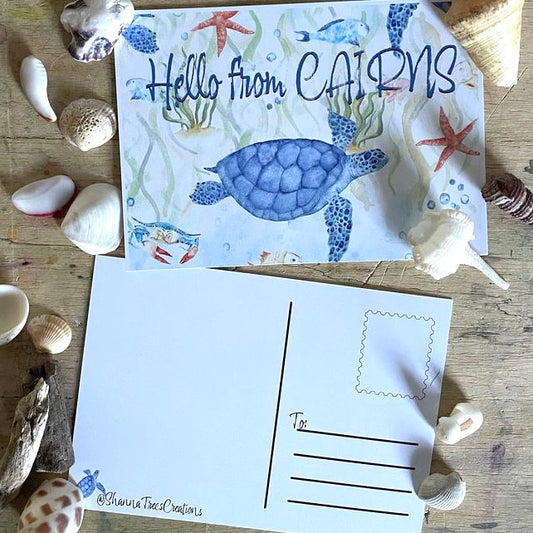 Shanna Trees Creations- Turtle Postcard