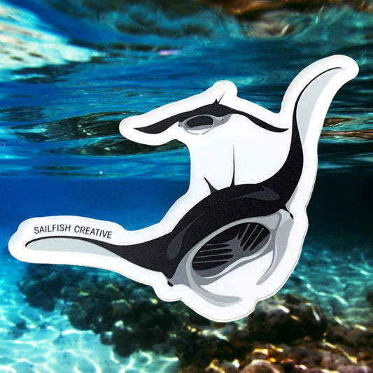 SAILFISH CREATIVE- "Manta Ray" Vinyl Sticker