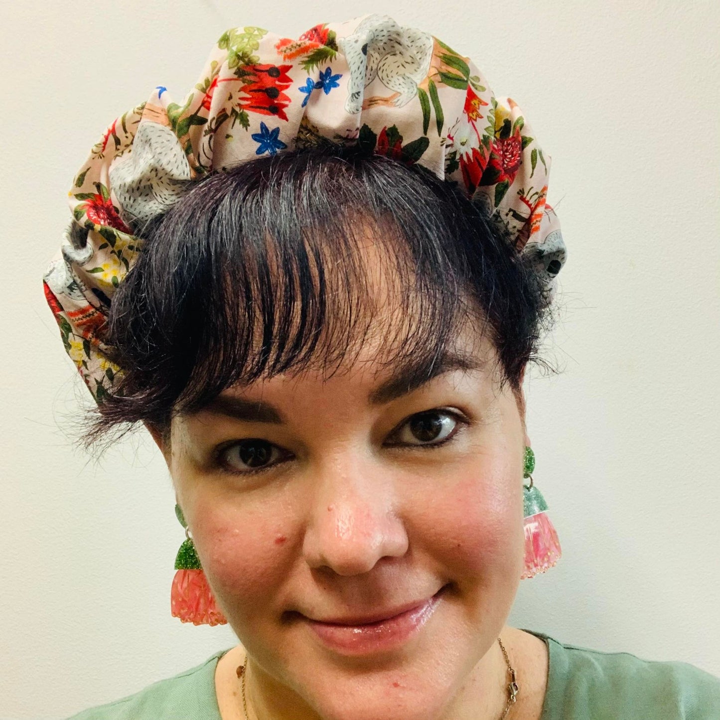 MAKIN WHOOPEE - JUMBO SCRUNCHIE HEADBANDS- "Koala Blossoms"