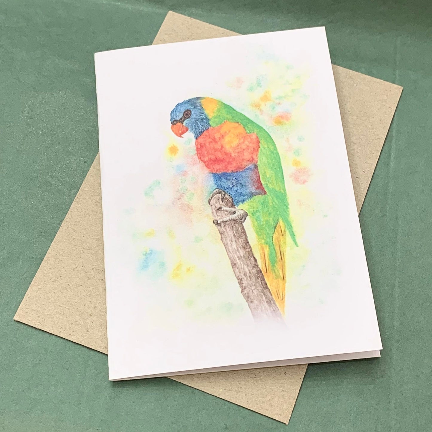 Shanna Trees Creations- Rainbow Lorikeet Regular Greeting Card