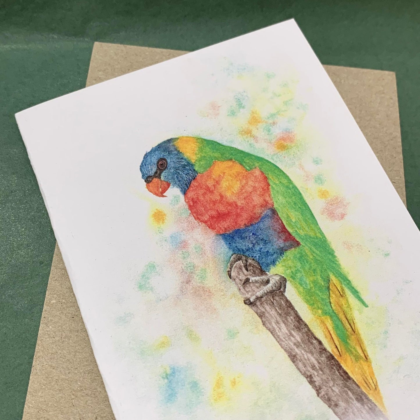 Shanna Trees Creations- Rainbow Lorikeet Regular Greeting Card